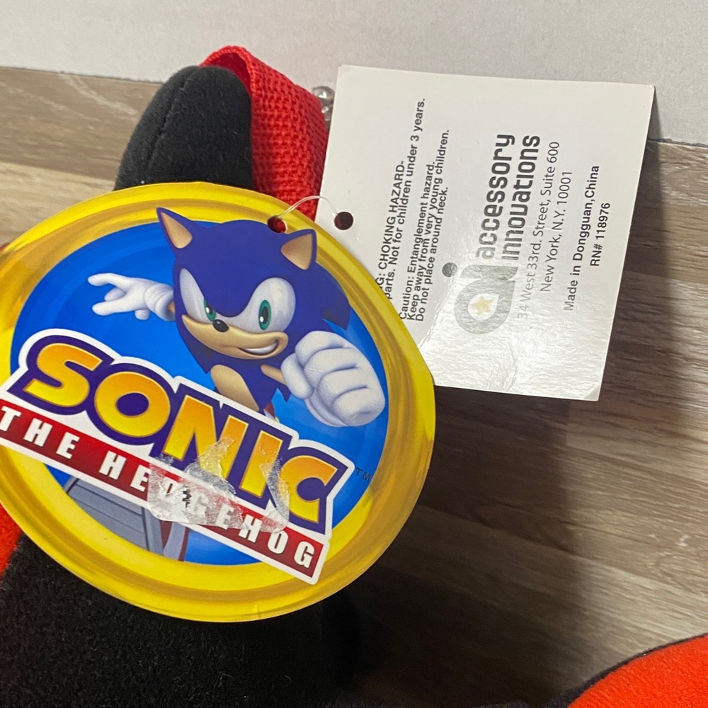 Sonic the Hedgehog Shadow Plush backpack rave gear festival bag sega genesis - Picture 2 of 8